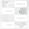 Tall Bathroom Storage Cabinet, Slim Bathroom Cabinet with 4 Shutter Doors and Adjustable Shelves, Toilet Vanity Cabinet, Narrow Organizer, White