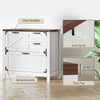 Lateral Filing Cabinet, Farmhouse File Cabinet with 4 Drawers, Fit Letter/A4/Legal Hanging Files, Black Wood Grain