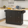 Kitchen Island on Wheels, Kitchen Cart with Drop Leaf, Drawers