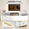 TV Stand with Storage, Modern Entertainment Center with 3 Cabinets and 3 Open Shelves, for TVs up to 85