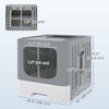 Cat Litter Box with Lid, Slide-Out Drawer, Scoop, Easy Clean, Odour Control, Anti-Splashing, Grey