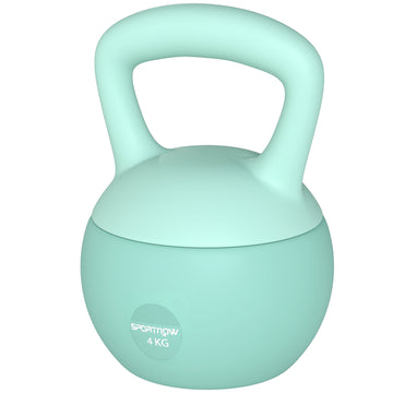 Soozier 9 lb Soft Kettlebell, Sand Filled Weight w/ Grip Handle, Kettlebell Weight for Full Body Workout, Green