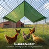 Metal Chicken Coop with UV-Resistant Cover for Rabbits, Ducks, Turtles, Guinea Pigs, 106