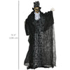 6FT Life Size Halloween Animatronics, Animated Grim Reaper Groom with Sound Motion Activated & Light Up Eyes