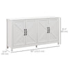 Sideboard Buffet, Storage Cabinet with Barn Door and Adjustable Shelf, TV Stand for TVs up to 65 Inches