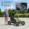Pedal Go Kart with Adjustable Seat, EVA Tyres, Safety Handbrake, for Ages 3-6 Years Old, Green