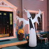6FT Tall Halloween Inflatable White Ghost, Outdoor Blow Up Yard Decoration with LED Lights for Garden, Lawn, Party, Holiday