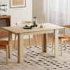 Modern Extendable Dining Table, 55.1 x 31.5 in, for 6-8 People, Expandable Dining Table for Kitchen, White