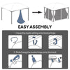 Replacement Mosquito Netting for Gazebo 12' x 12' Black Screen Walls for Canopy with Zippers, Beige