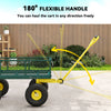 Garden Cart, Utility Wagon Cart with Removable Sides, Convert into Flatbed, 10