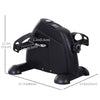 Soozier Portable Mini Pedal Exercise Bike Indoor Cycle Fitness Arm Leg w/ LCD Display, Black