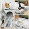 Area Rug for Living Room 5x7, Modern Abstract Machine Washable Rug, Non-Slip Carpet for Bedroom, Dining Room, Grey