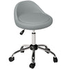 Salon Stool, Adjustable Rolling Stool, Grey