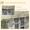 Large Outdoor Catio with Condos, Platforms, Doors, Ladders, Weather-Resistant Roof, Grey