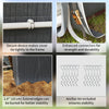 7.9' x 6.6' Garden Storage Tent, Patio Storage Shelter w/ Metal Frame and Double Zipper Doors