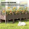 Raised Garden Bed with Legs, Self Watering Elevated Planter Boxes with Drainage Holes, 63