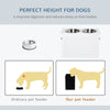 Large Elevated Pet Feeder with Storage Dog Pet Diner Function 2 Stainless Steel Dog Bowls Elevated Base for Large Dogs and Other Large Pet, White