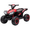 Kids 4 Wheeler Quad with Music, Headlights, High & Low Speed, Kids ATV for 3-5 Years Old Boys & Girl, White