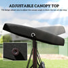 Convertible Patio Swing Bed with Canopy and Cushions, 3 Seater Porch Swing for Outdoor, Backyard, Garden, Dark Grey