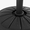 Umbrella Base, Heavy Duty Concrete Base Holder with Steel Pole, Round Parasol Stand for Patio, Outdoor, Backyard, Black