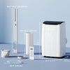 14000 BTU 5-in-1 Portable Air Conditioner with Cool, Heat, Dehumidifier, Fan, Sleep, WiFi Voice Control