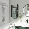 Wall Mounted Heated Towel Rack 10-Bar Electric Towel Warmer with Timer Adjustable Temperature Plug-in