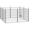 Dog Playpen for Indoor Outdoor use, Heavy Duty Dog Fence with Door, 23.6