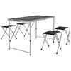 Folding Picnic Table Camping Table and Chairs Use for BBQ Picnic Garden Parties 47.2