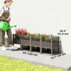 Raised Garden Bed with Legs, Self Watering Elevated Planter Boxes with Drainage Holes, 63