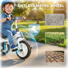 Qaba 6 in 1 Kids Tricycle with Removable Handlebar and Canopy, White