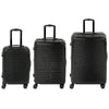 3-Piece Luggage Set, Carry On & Checked Suitcase Set with TSA Lock, Hard Shell, 20/24/28 Inch, Black