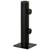 Deck Mount Umbrella Holder, Outdoor Umbrella Base Stand for Deck, Dock, Patios Garden, Pontoon, Black