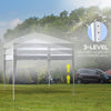 10 x 10ft Folding Pop Up Tent Outdoor Gazebo Canopy with Carrying Bag, White