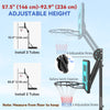 Soozier Basketball Hoop Outdoor, Basketball Hoop and Stand with Weighted Base and Shatterproof Backboard, 57.5