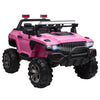 Kids 2 Seater Ride-On Car Police Truck Electric with LED Lights & MP3 for Kids