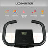 Soozier Foldable Exercise Bike Indoor Stationary Bike w/ 8-Level Magnetic Resistance LCD Screen Phone Holder for Home Gym Black