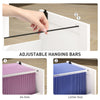 3 Drawer Filing Cabinet with Lock, Office Storage Cabinet with Adjustable Hanging Bars for A4 Letter Size Files, White