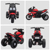 Kids Electric Pedal Motorcycle Ride-On Toy 6V Battery Powered w/ Music Horn Headlights Motorbike for Girls Boy Red