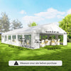 23' x 39' Party Tent, Heavy Duty Outdoor Canopy Tent Shelter with 2 Doors and 12 Windows for Parties, Events