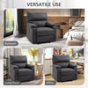 Recliner Chair, Manual Reclining Chair with Footrest, Padded Seat for Living Room, Bedroom, Study