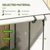 Mini Greenhouse with 4 Wire Shelves, Portable Tomato Greenhouse with Roll Up Door, 39.4