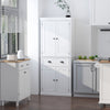 Long Standing Kitchen Cabinet w/ 2 Drawers MDF Board