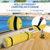 10' x 5' Roll-Up Pool Float Pad for Lakes, Oceans, & Pools, Water Mat for Playing, Relaxing & Recreation, Yellow