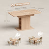Extendable Dining Table for 4-6 People, 43.3