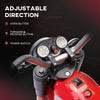 Kids Electric Motorcycle 6V Battery Powered Ride-On Dirt Bike 3-Wheels Motorbike with Horn Headlights Realistic Sounds 1.24mph Speed for Girls Boy 18 - 36 Months Red
