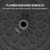 46lbs Resin Round Patio Umbrella Base with Wheels, Umbrella Stand Base, Heavy Duty Patio Umbrella Holder, Black
