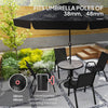 Patio Umbrella Base, 26 lbs Concrete Heavy Duty Umbrella Stand, Round Patio Umbrella Holder, Φ18.7