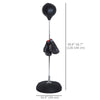 Soozier Boxing Bag with Stand, Freestanding Punching Bag with 49.6