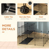 Small Animal Cage Rabbit Cage with Door, Guinea Pig Playpen, Small Animal Fence for Bunny, Chinchilla, Freret, Chinchilla, Indoor and Outdoor Use, Total 31 Panels, 41.3