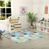 Qaba Foldable Baby Play Mat Double-Sided, Reversible Foam Soft Crawling Mat for Toddlers, for Bedroom, Nursery and Playroom